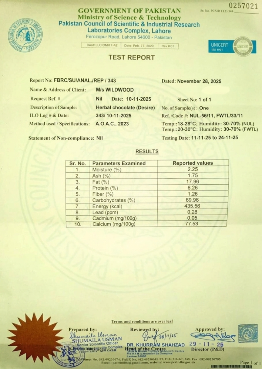 Lab Test Report
